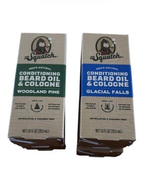 Dr. Squatch Bundle |Conditioning Beard Oil & Cologne Woodland Pine Glacial Falls